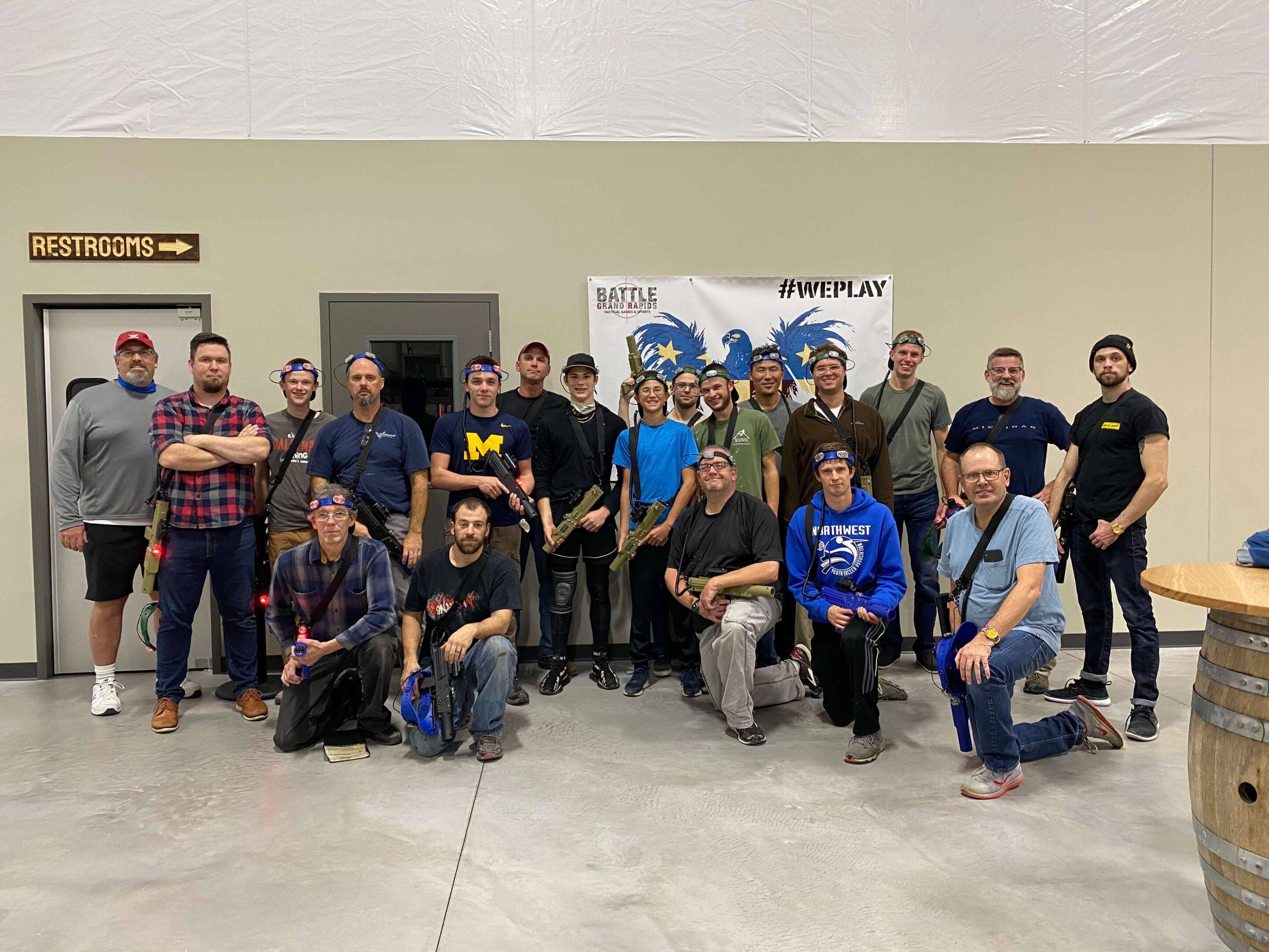 corporate team building group